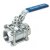 1/2" NPT Stainless Steel 3 Piece Ball Valve